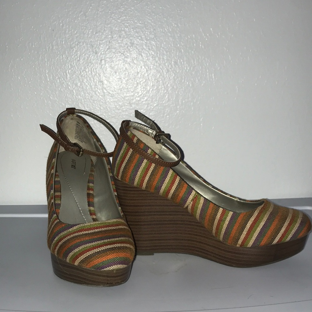 Fun fall casual wedges